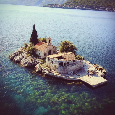 Kotor. Isla de Nuestra Señora de las Rocas (Gospa od Škrpjela)