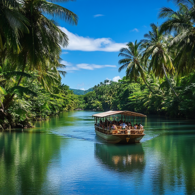 Bohol. Rio loboc