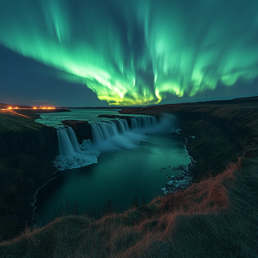 Cascada Gullfoss en islandia