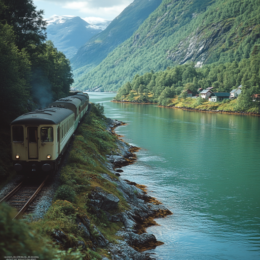 Tren de Flåm Noruega
