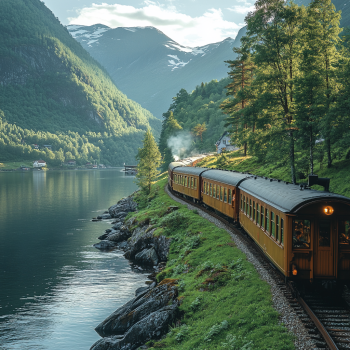 Tren de Flåm Noruega